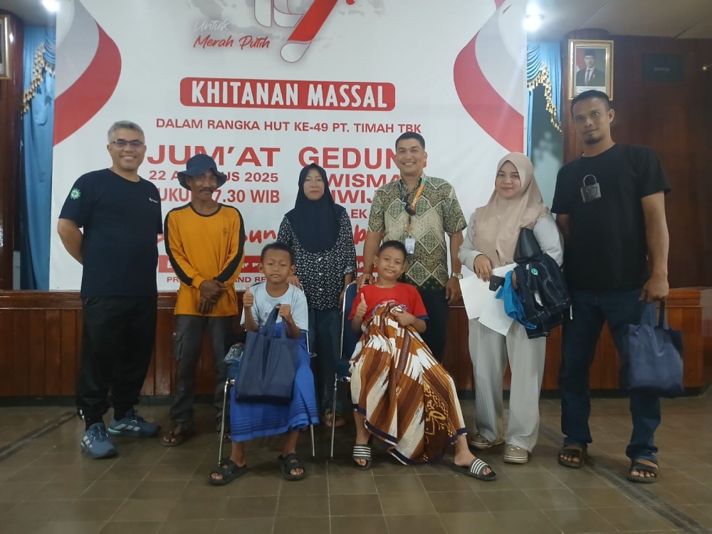 Bulan Bakti HUT ke-49 PT Timah di Bangka Barat, Hadirkan Senyum Anak Melalui Khitanan Massal