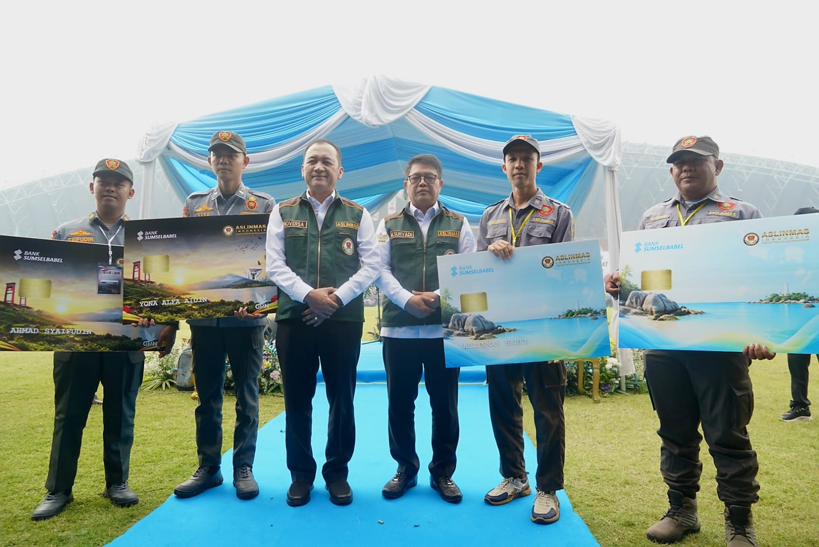 Bank Sumsel Babel Turut Berpartisipasi dalam Apel Akbar Satlinmas di Palembang