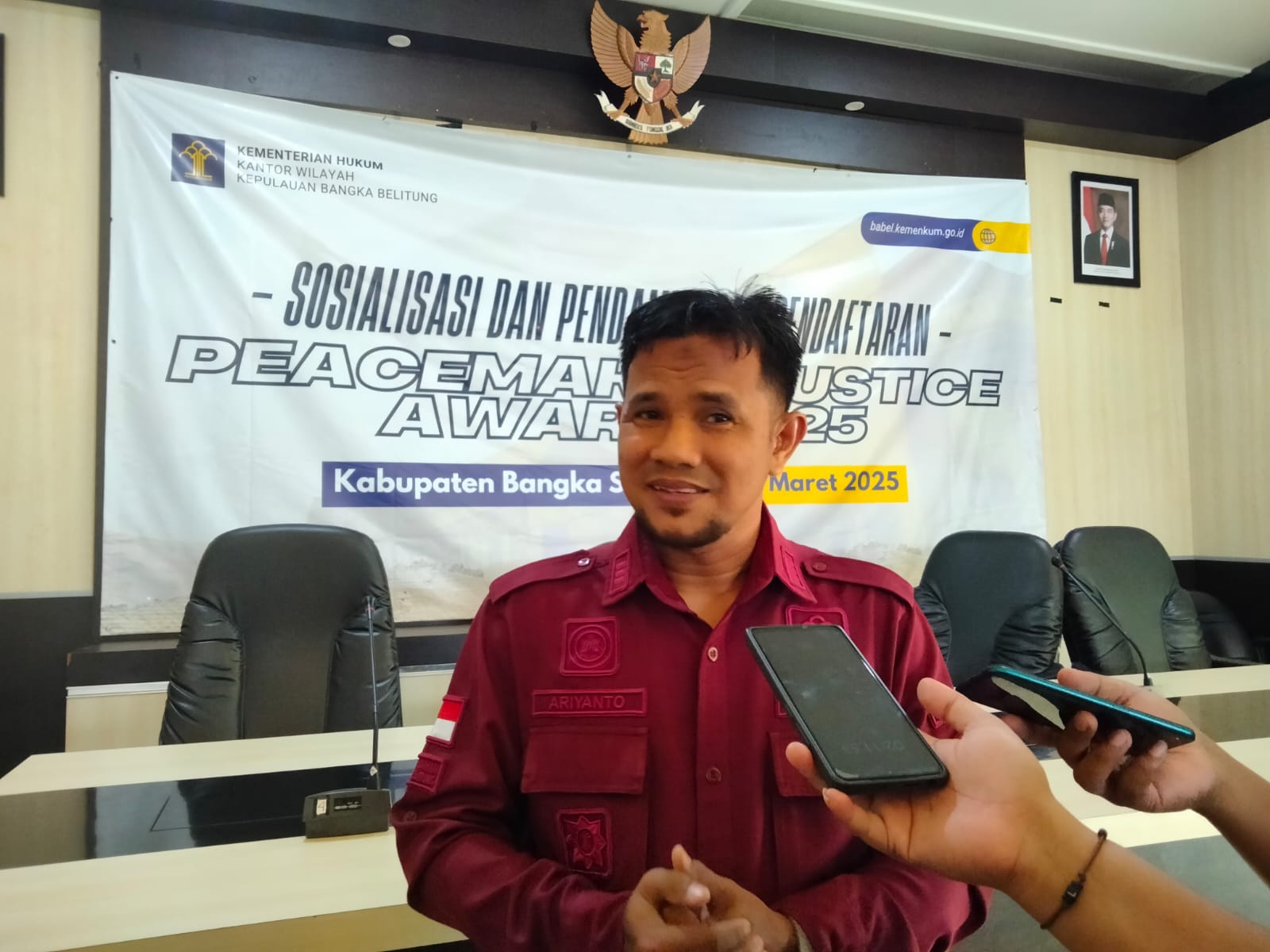 Sosialisasi dan Pendaftaran Peacemaker Justice Award 2025, Baru 5 Desa Di Basel Mendaftar 