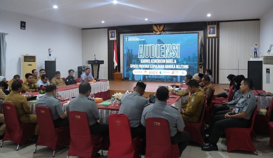 Terima Audiensi APDESI Bangka Belitung, Kakanwil Kemenkum Babel Dorong Peningkatan Kesadaran Hukum di Desa