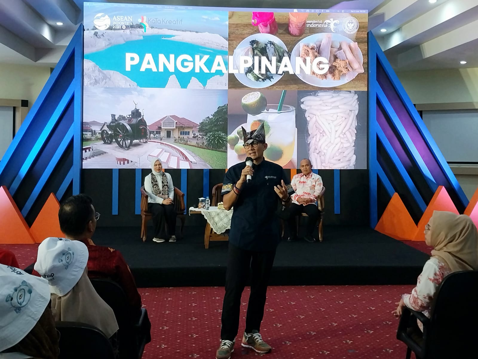 Menparekraf Sandiaga Dorong Pelaku Ekraf Pangkalpinang Berinovasi 