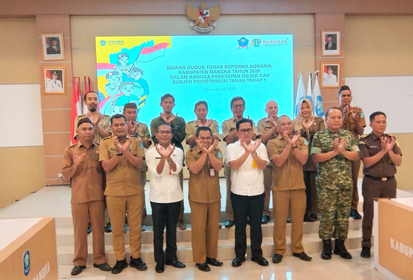 Plt Sekda Asep Setiawan Buka Rakor Gugus Tugas Reforma Agraria Bangka 2026
