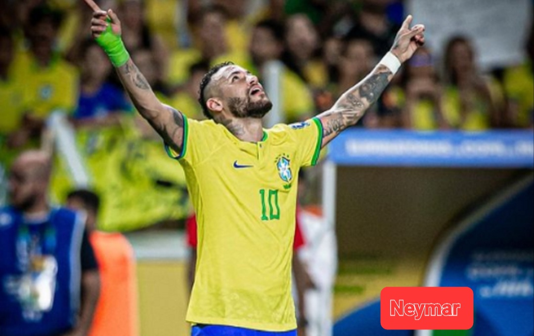 2 Gol Neymar Lewati Rekor Legenda Brazil