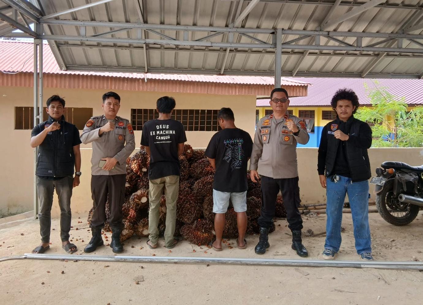 Polsek Lepong Amankan Dua Pekerja PT. SNS