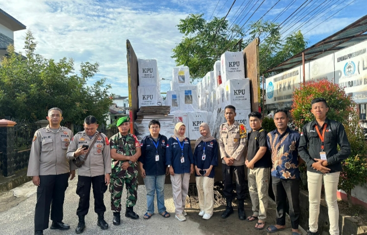 Amankan Pleno PPK, Polresta Pangkalpinang  Terjunkan Personel Pengamanan