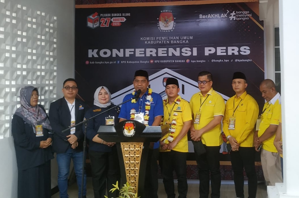 Tekad Sejahterakan Bangka, Rato-Ramadian Diantar Nasdem-Golkar ke KPU