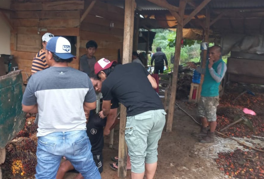 Empat Maling Sawit di Kebun Desa Nibung dan Sempan Tertangkap, Ini Identitasnya