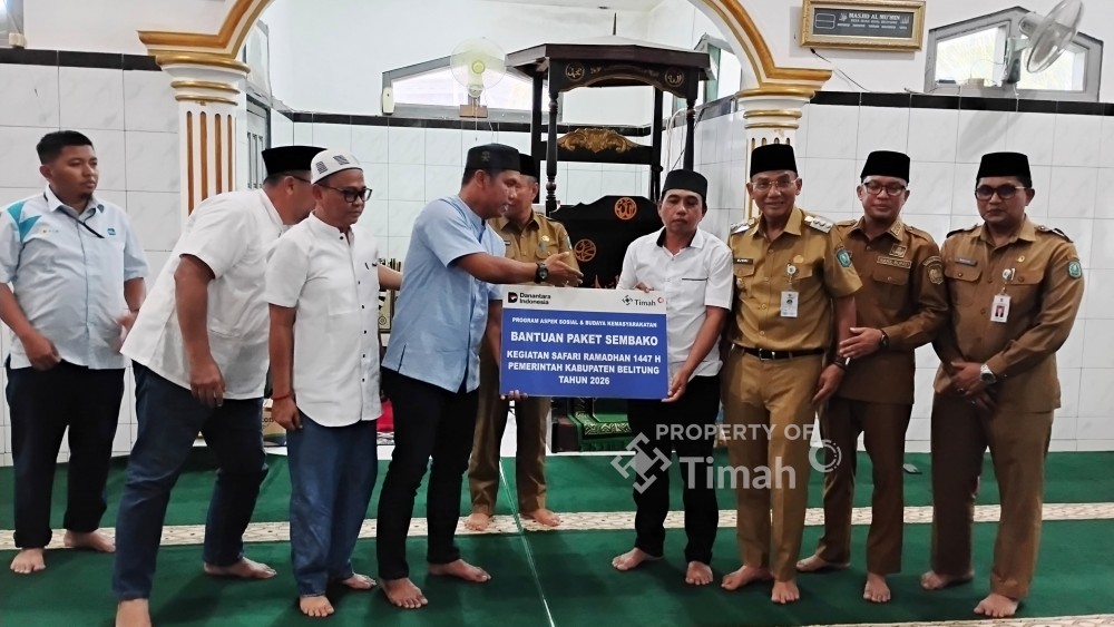 Gandeng Pemkab Belitung, PT Timah Distribusikan Paket Makanan Pokok kepada Masyarakat Selama Ramadan