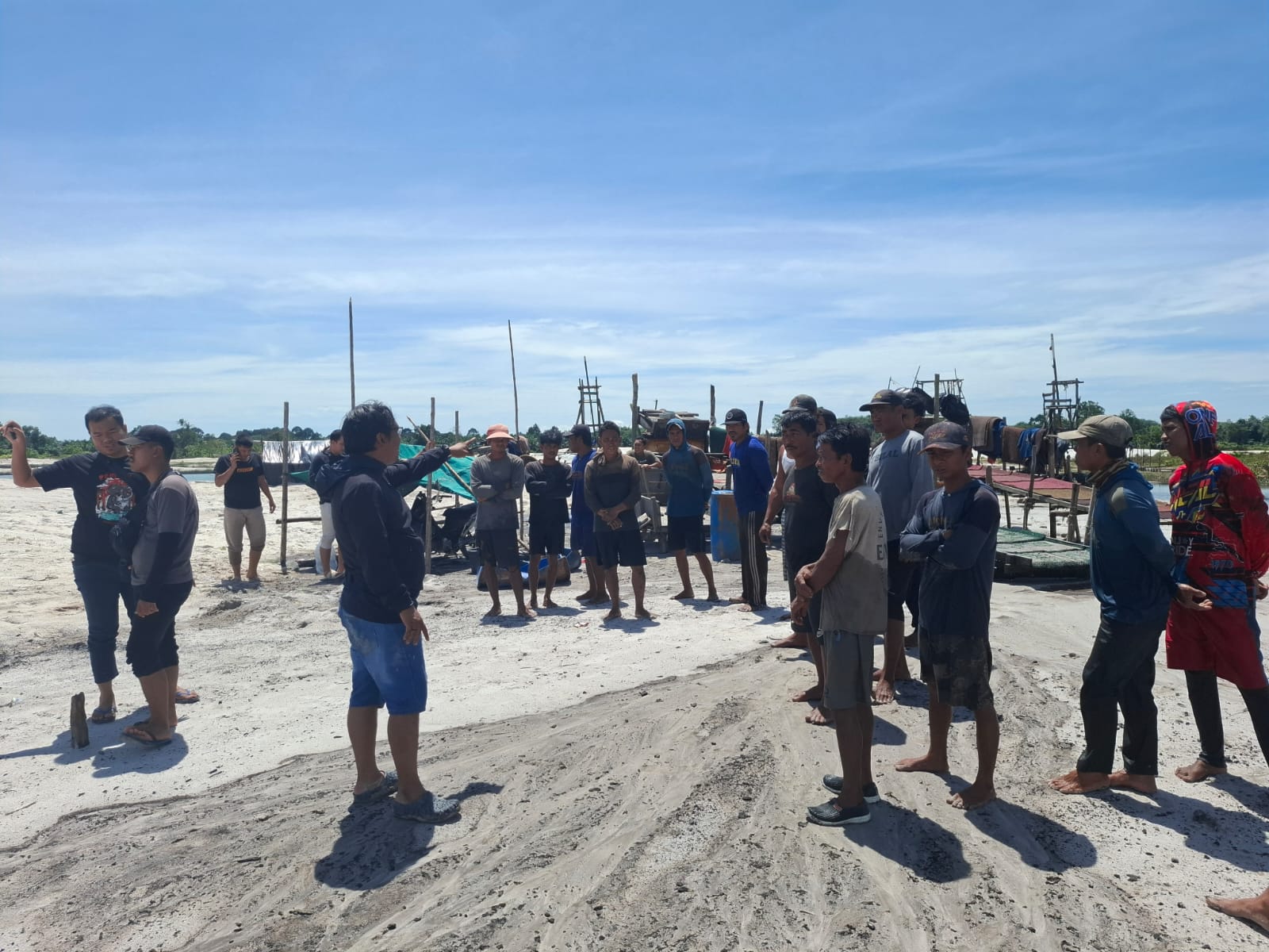 Penambangan Ilegal di Sinar Surya Ditindak Polda Babel, 6 Orang Diamankan