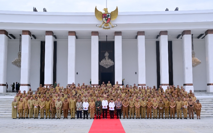 Bupati Sukirman Ikuti Rakor Dengan Presiden Jokowi Bersama Kepala Daerah se-Indonesia di IKN