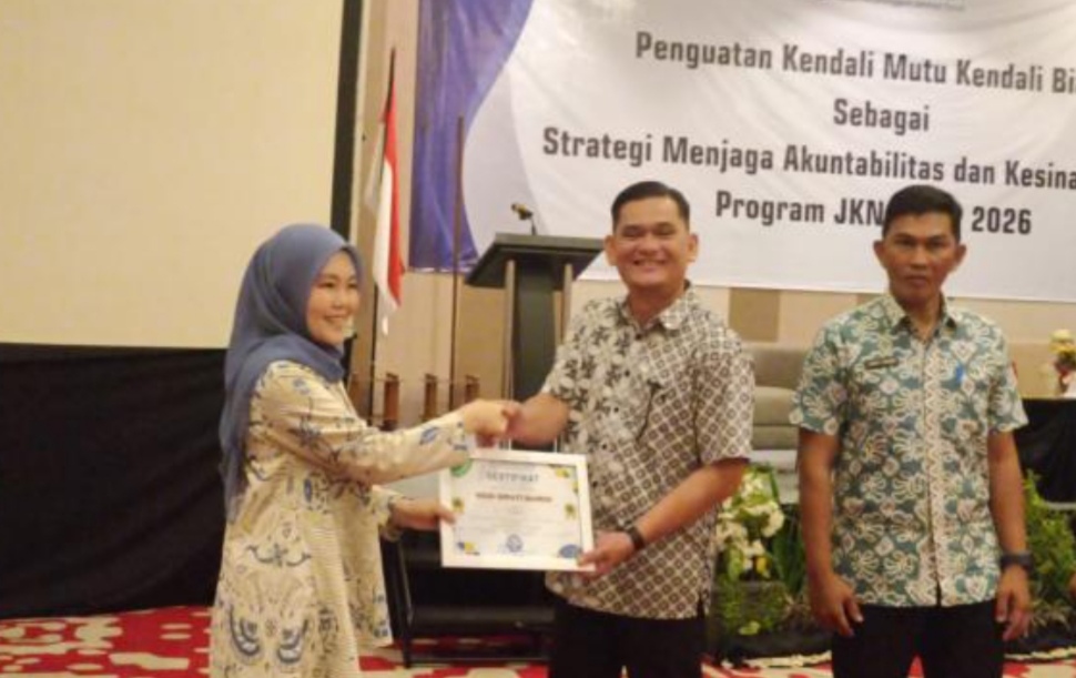 RSUD Depati Bahrin Raih Penghargaan Nilai Rekredensialing Terbaik Dari BPJS Kesehatan 