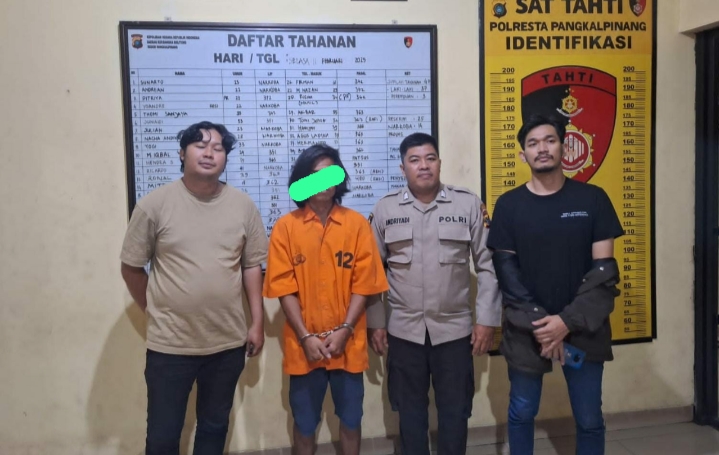 Buruh Harian di Pangkalpinang Nyambi Jual Narkoba, Polisi Amankan 4,27 Gram Sabu dan HP Berisi Peta Narkoba