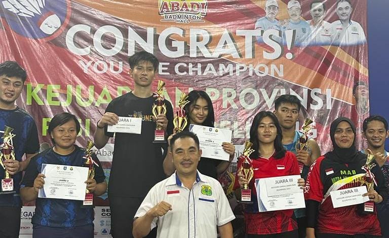 Kejurprov Bulutangkis di Belitung Resmi Ditutup, Juaranya Diikutsertakan di Kejurnas 2023