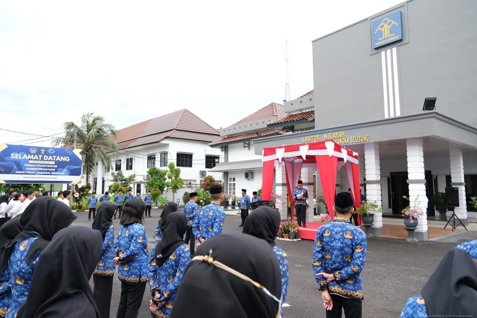 Kanwil Kemenkum Babel dan KemenHAM Babel Gelar Upacara Peringatan Hari Sumpah Pemuda 2025