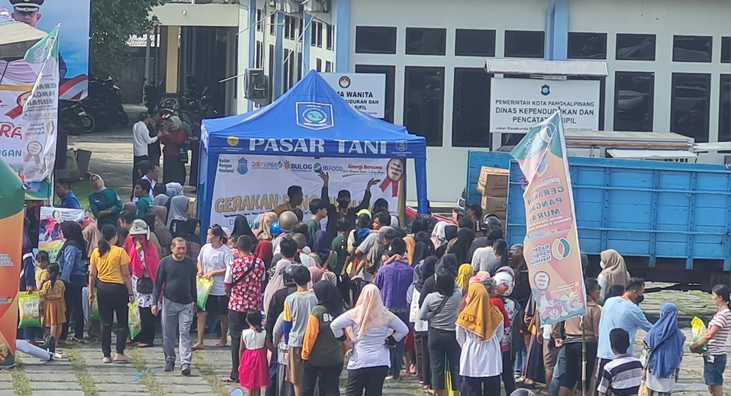 2 Ton Beras Terjual di Operasi Pasar Kelurahan Temberan