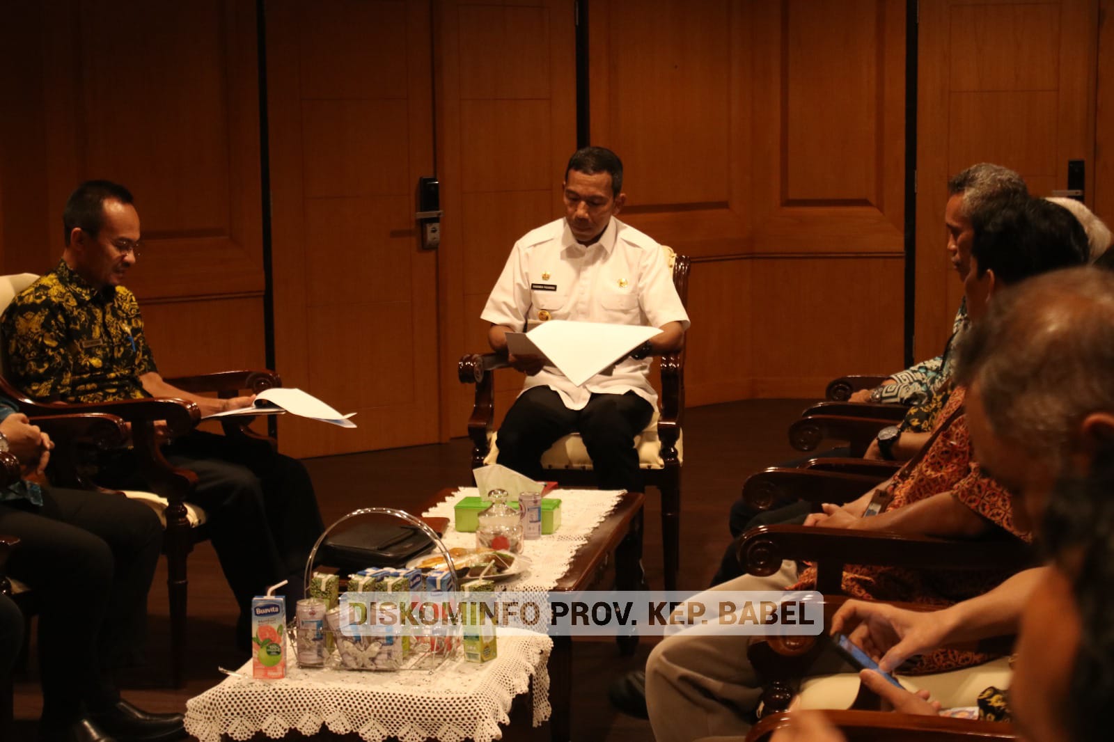 Pj Gubernur Suganda Terima Kunjungan Kerja Kepala Kanwil Ditjen Perbendaharaan Prov. Kep. Babel