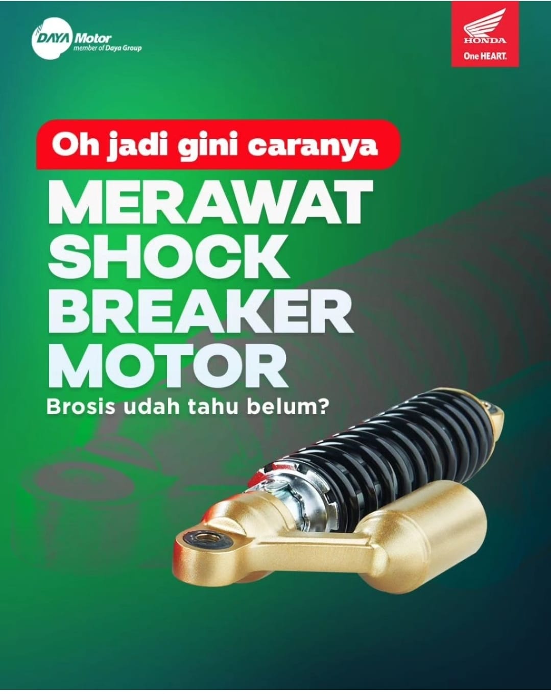 Mau Shockbreaker Motor Anda Awet? Simak Tips Ini