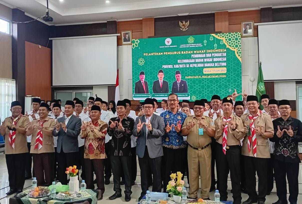BWI Babel Periode 2025 - 2028 Dilantik, Kakanwil Bangga Sudah Punya Aset Puluhan Hektar Sawit