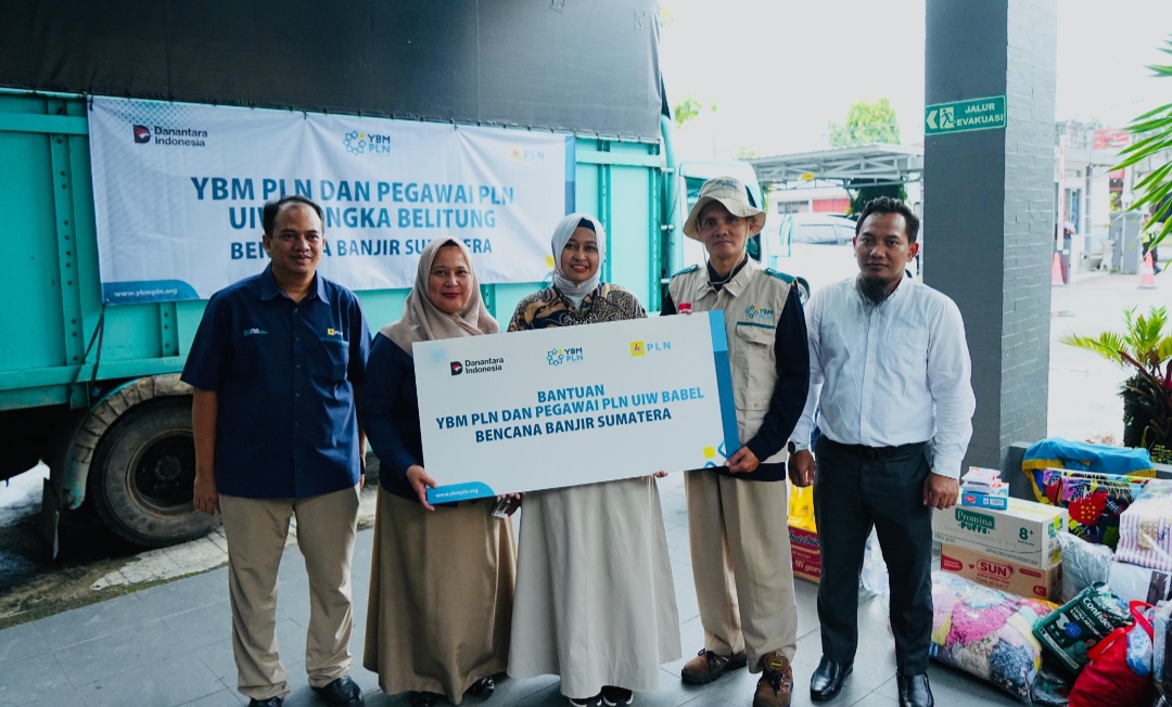 Dua Hari Perjalanan, Bantuan PLN UIW Babel Tiba di Posko Bencana PLN UID Sumbar untuk Korban Banjir Bandang
