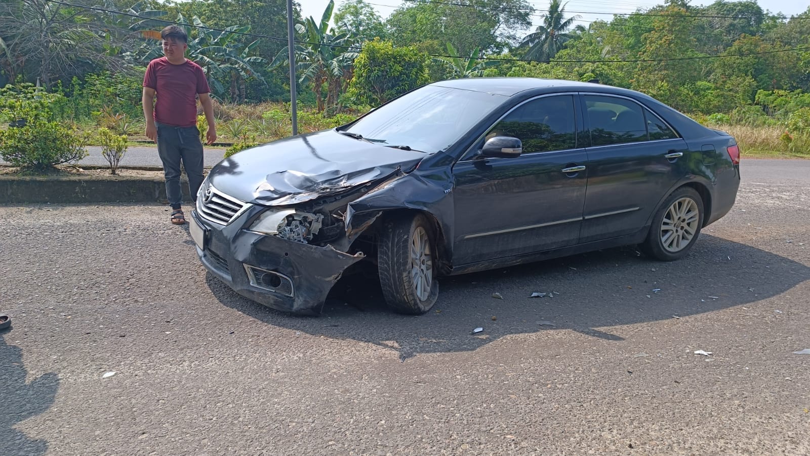 Kecelakaan di Bypass Koba, Pikap Vs Sedan