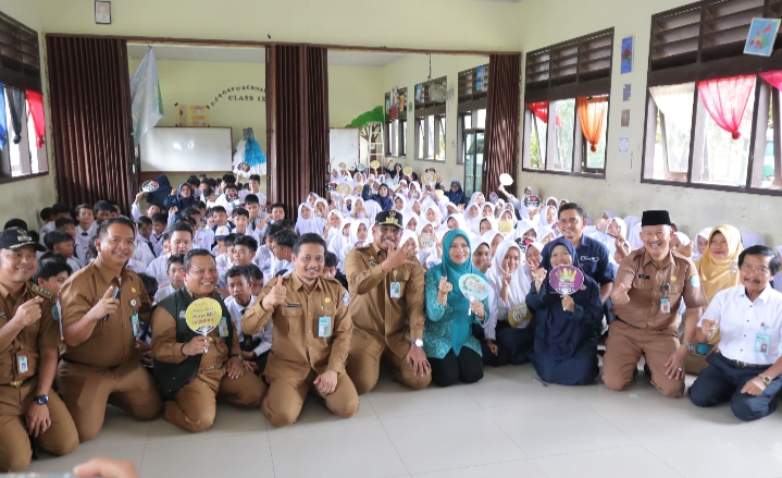 B2SA Go to School, Pj Gubernur Sambangi SMPN 1 Puding Besar