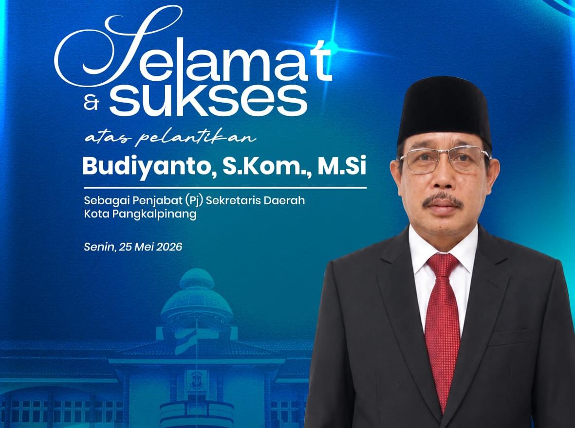 ​Resmi Dilantik Jadi Pj Sekda, Budiyanto Berkomitmen Bawa Pangkalpinang Lebih Baik