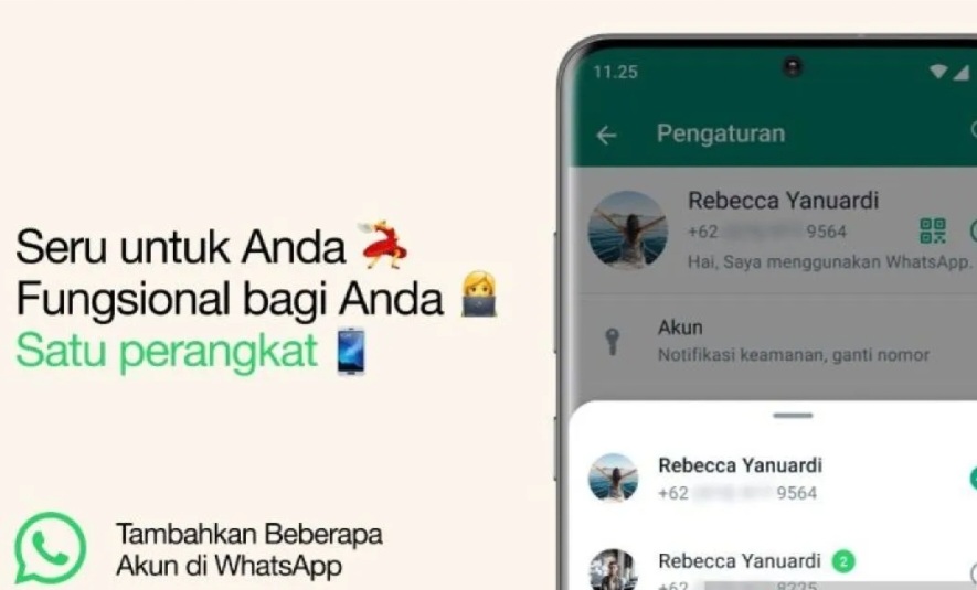 Asikkk... Kini 1 Handphone Bisa 2 Akun WhatsApp