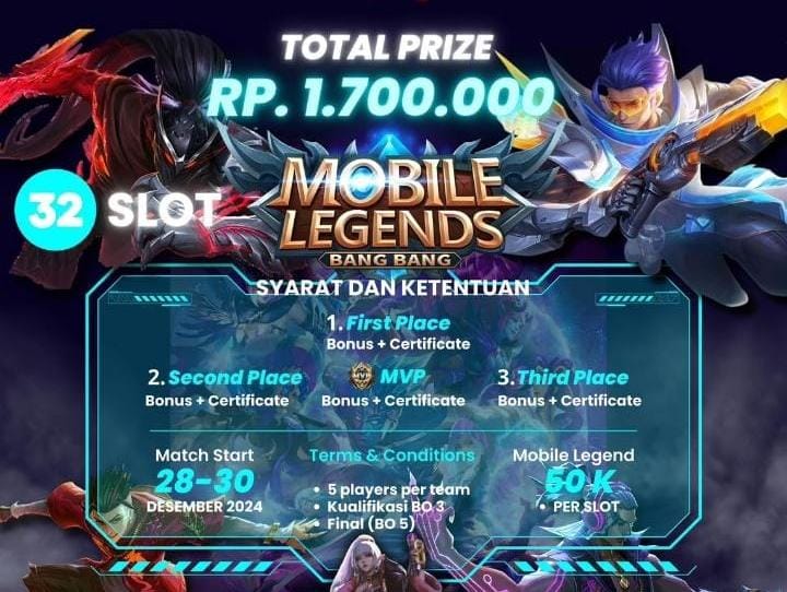 Ada Hadiah 1,7 Juta Pada gelaran Tournament Mobile Legend di Basel, Catat Tanggalnya 