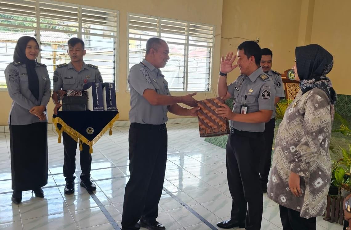 Pisah Sambut Pejabat, Lapas Pangkalpinang Sambut Wajah Baru dan Lepas dengan Hormat Pejabat Lama