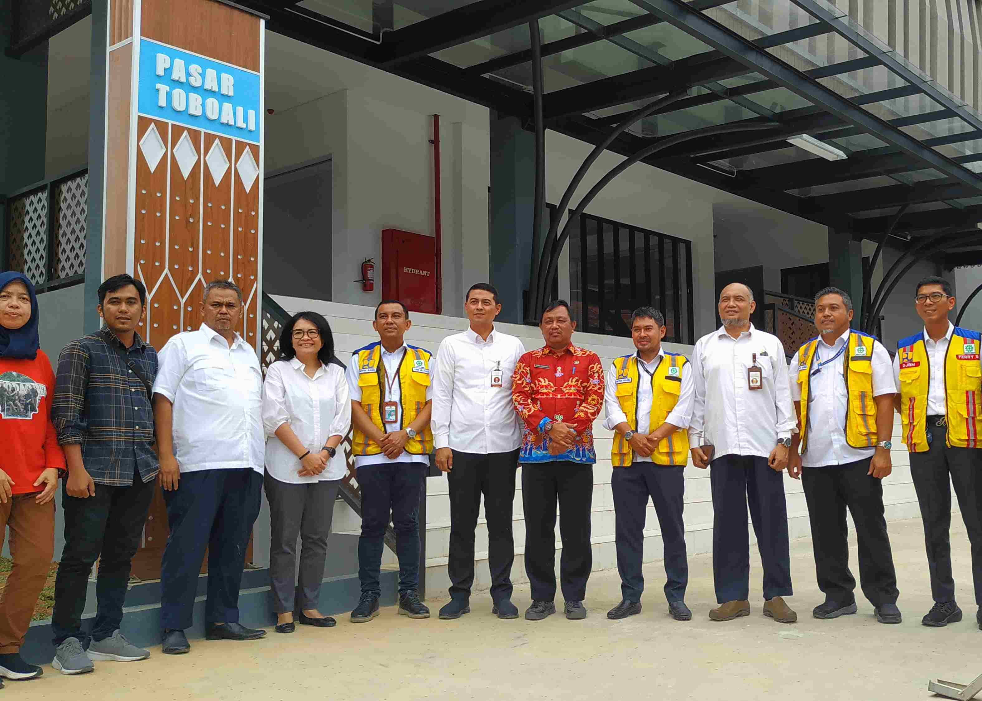 Persiapan Peresmian Pasar Toboali oleh Presiden Jokowi, Setneg Pantau Langsung Bangunan Pasar 