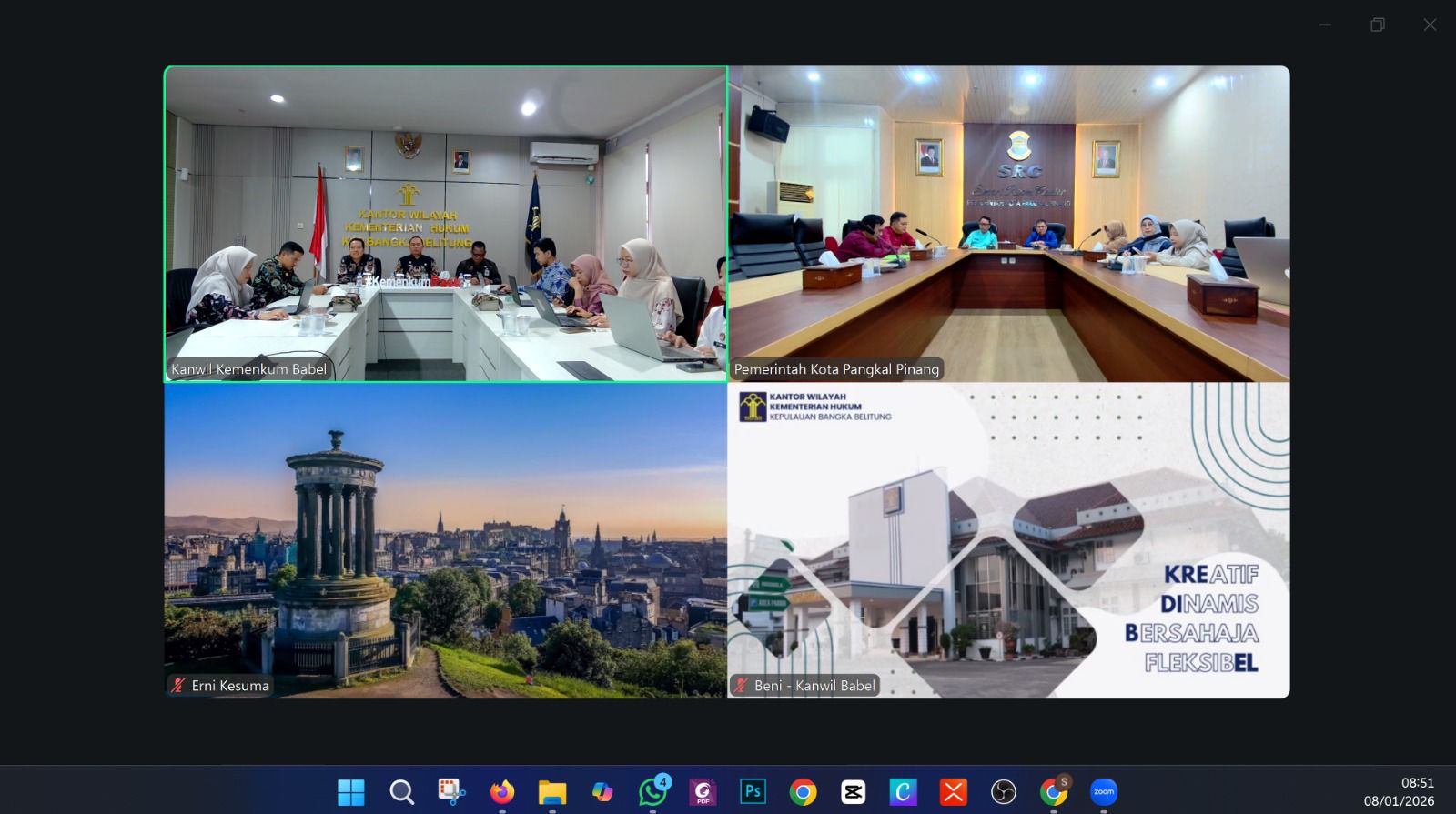 Visi dan Misi Pembangunan Kota Pangkalpinang di Harmonisasi Kanwil Kemenkum Babel