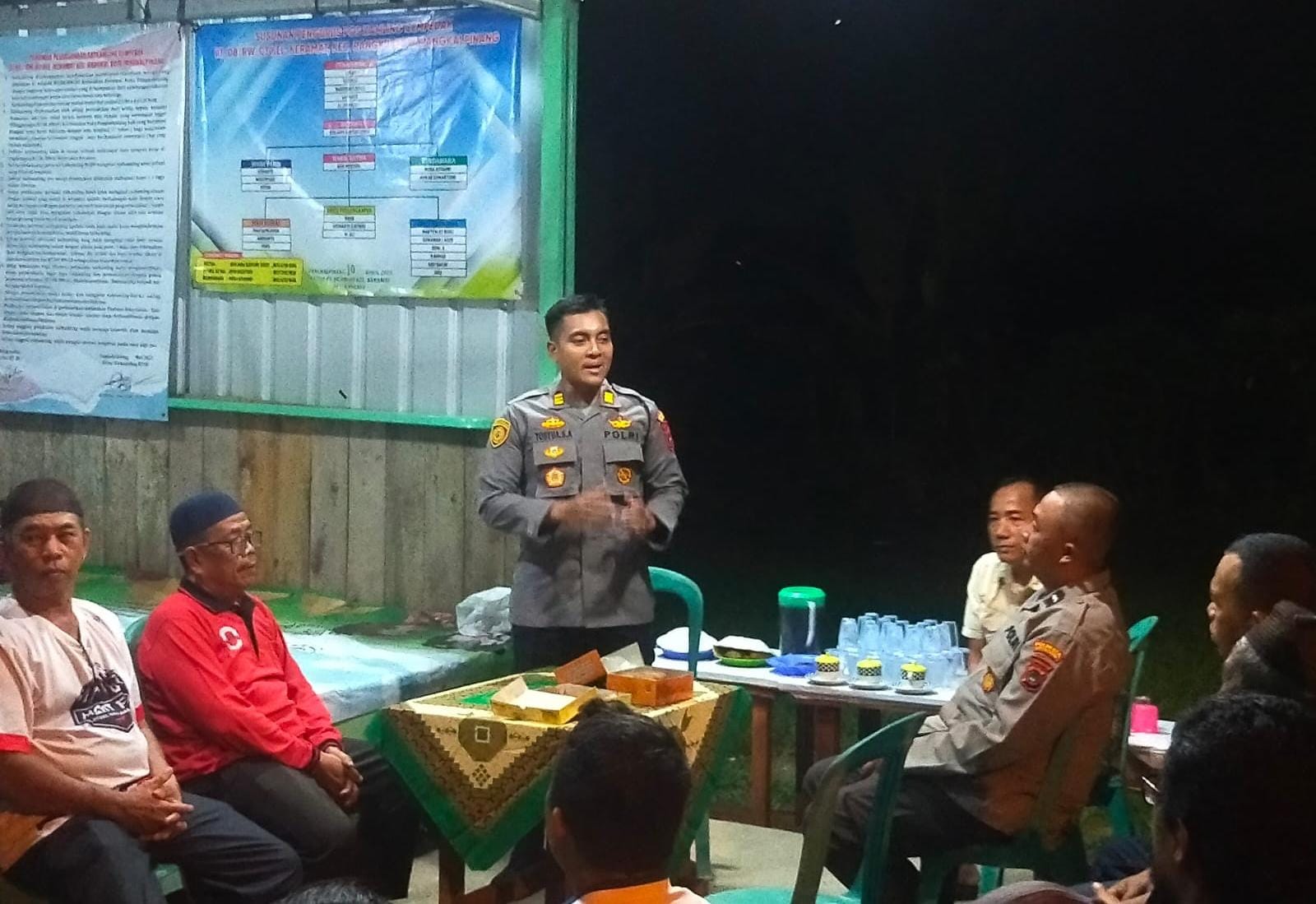 Prioritaskan Pencegahan Kejahatan, Kapolsek Bukit Intan Aktif Bersama Warga di Satkamling