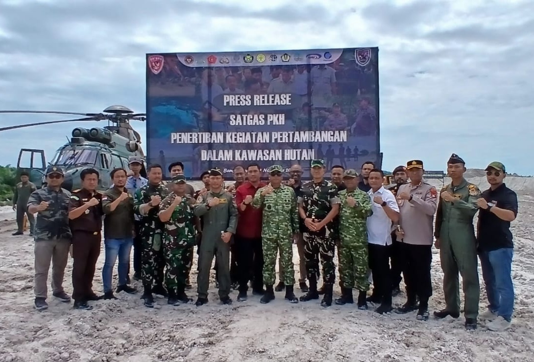 9 Operator dan Seorang Pemilik Diamankan Satgas PKH dari Tambang Ilegal Kawasan Hutan Lubuk