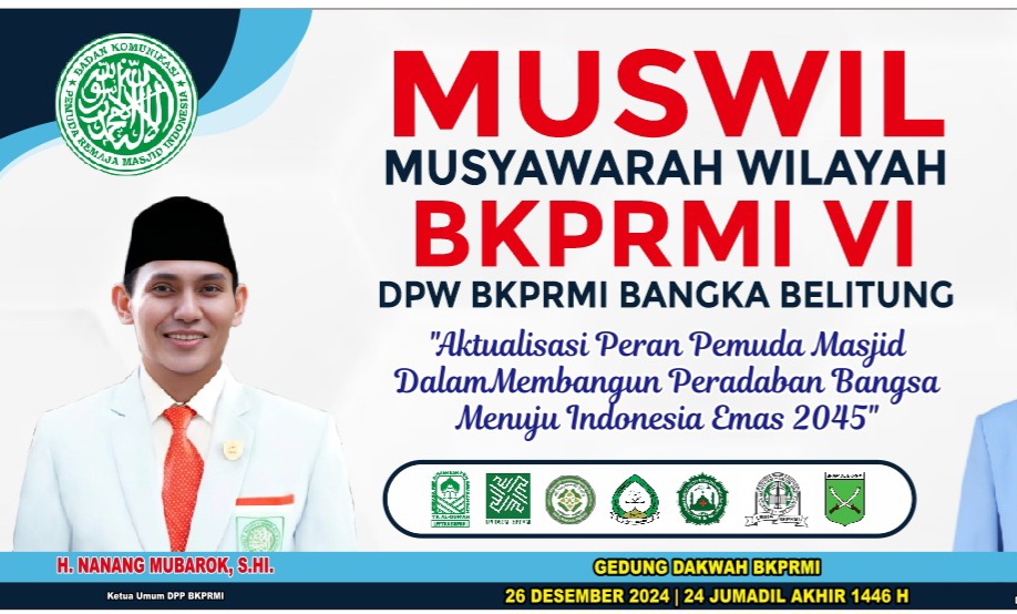 BKPRMI Babel Siap Gelar Muswil, Ini 2 Kandidat Ketua Baru Pengganti Zainuddin