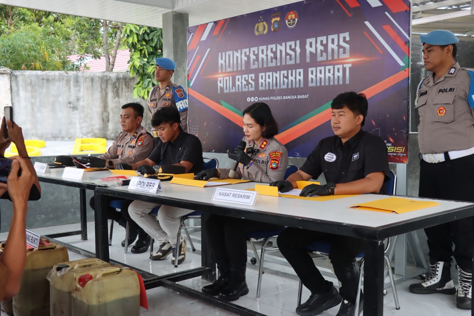 Penimbun 1,3 Ton Solar Subsidi Ditangkap Polres Bangka Barat