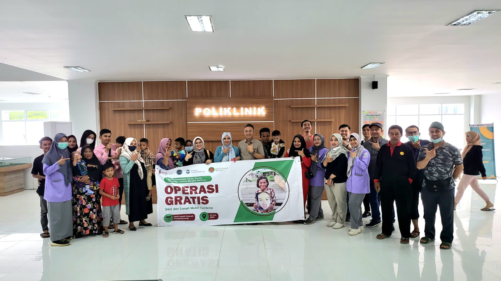 Bakti Kesehatan IKA FK Unsri, RSUD DH Sukses Operasi 30 Pasien Bibir Sumbing