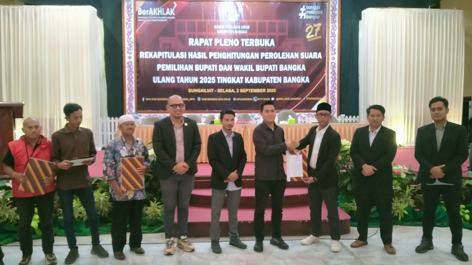 Raih 48.806 Suara, Fery-Syahbudin Ditetapkan Pemenang Pilkada Ulang Bangka 2025, Andi-Budiono ke MK