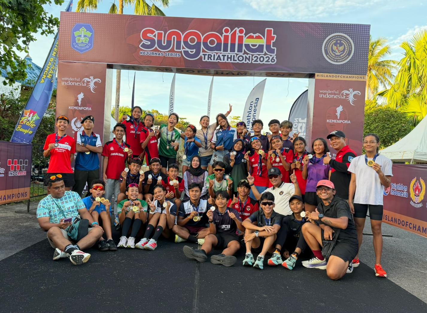 Jawa Timur Rajai Kejurnas Triathlon Seri 1 2026, Rebut 25 Medali    