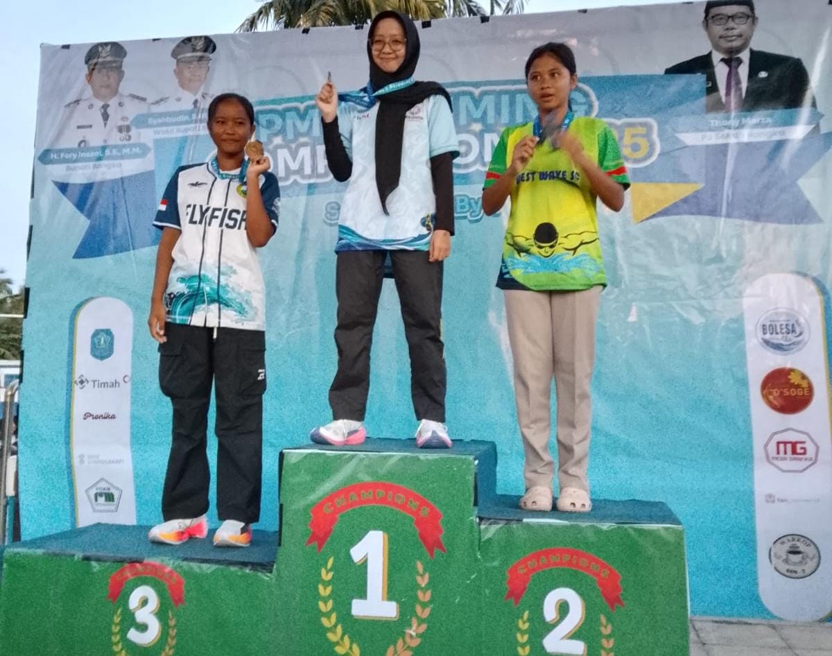 Nadira Aurelia Raih 1 Emas dan 2 Perak di PM Swimming Competition 2025 Loka Tirta Bangka
