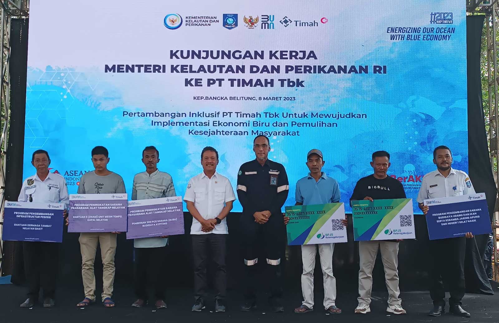 Menteri KKP Lihat Program Revitalisasi Mangrove PT Timah Tbk bersama Yayasan Ikebana 