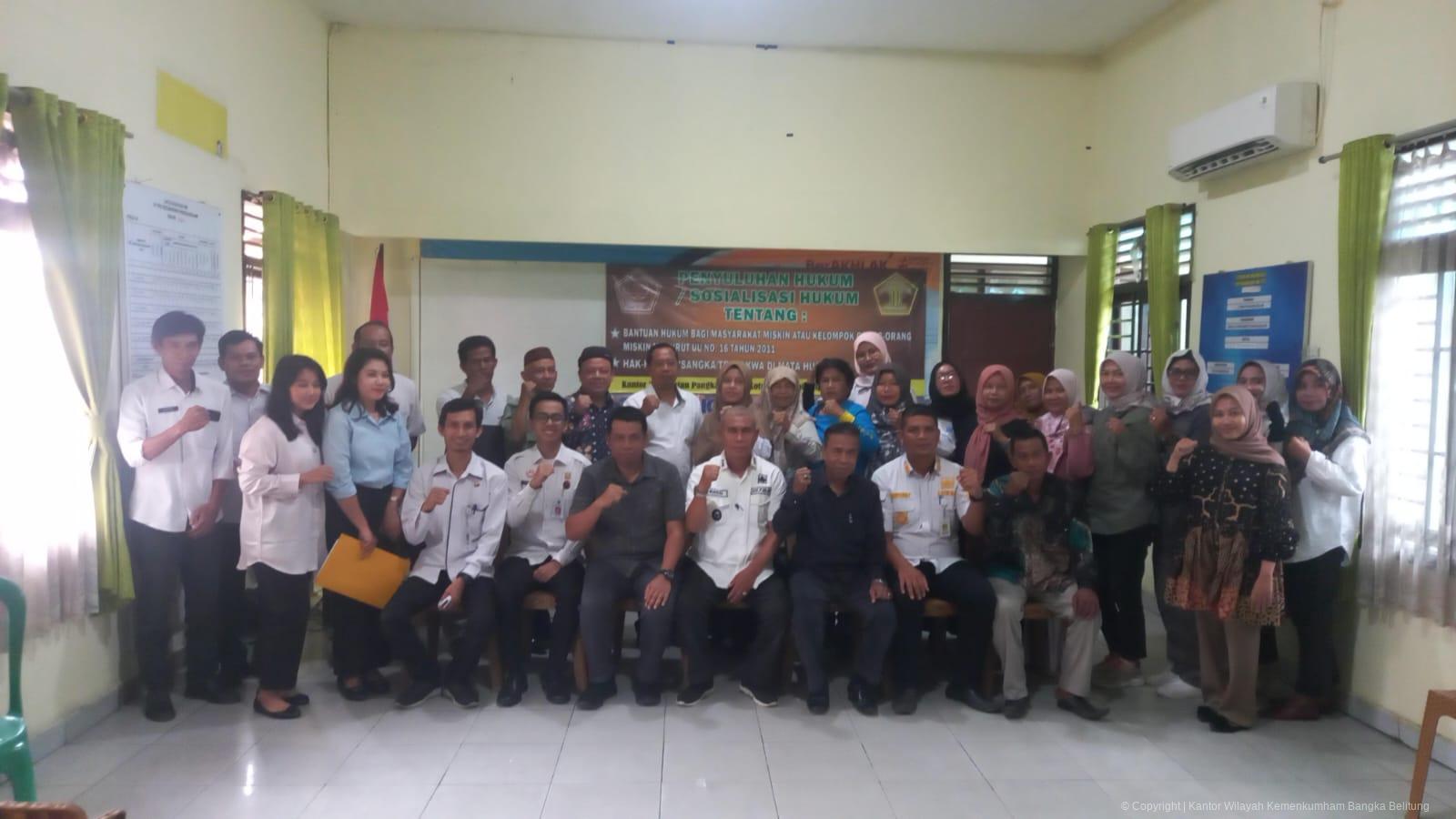 Kanwil Kemenkum Babel Hadiri Undangan PLBH Al-Hakim Gelar Penyuluhan Hukum di Kecamatan Pangkalbalam