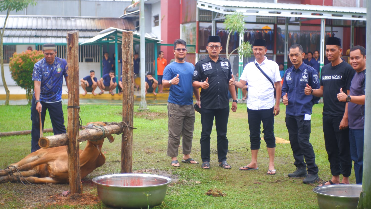 Lapas Narkotika Pangkalpinang Kurban 4 Sapi dan 2 Kambing