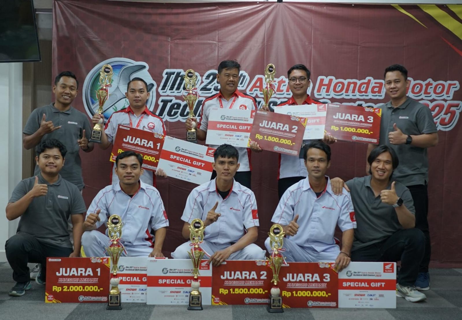 Honda Babel Umumkan Juara Seleksi Regional The 29th Astra Honda Motor Technical Skill Contest 2025