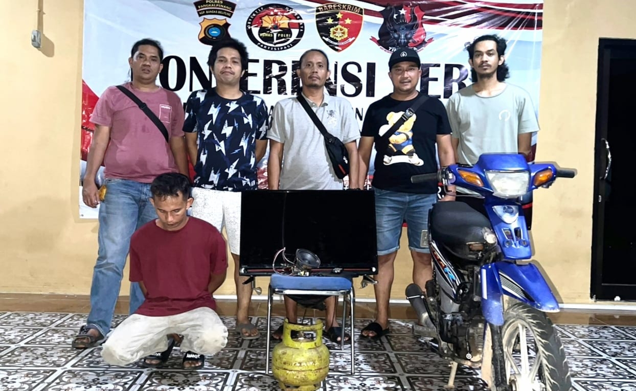 Apes, Residivis Narkoba Ditangkap Warga Saat Ambil Sisa Penjualan TV Curian