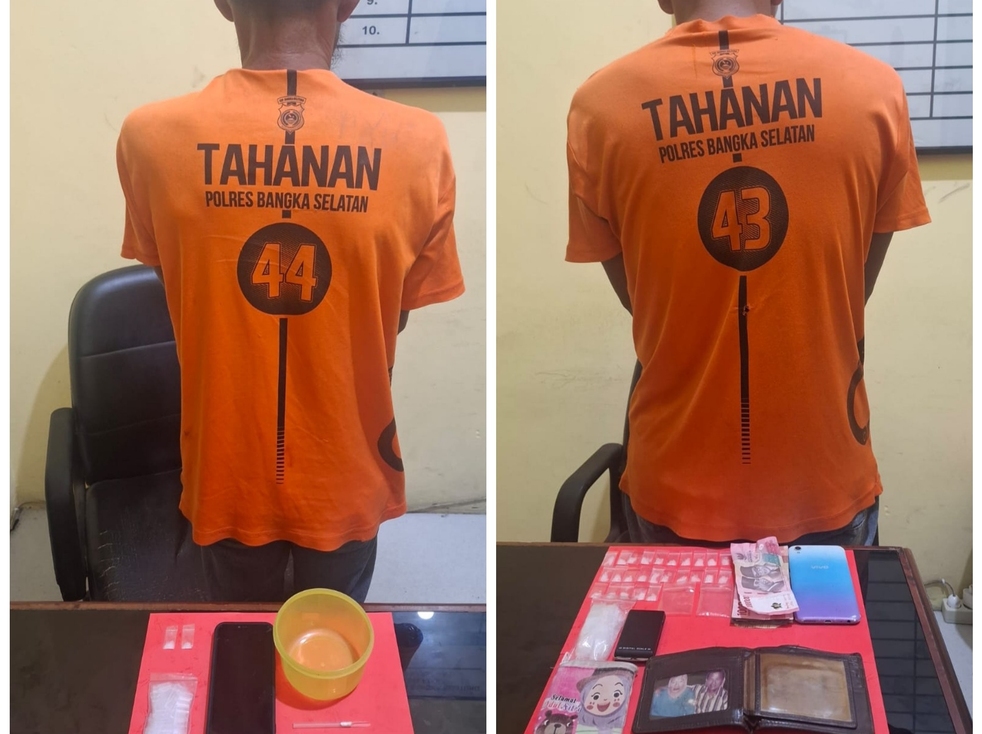 Dua Warga Bukit Permai Toboali Tertangkap Ngedar Sabu