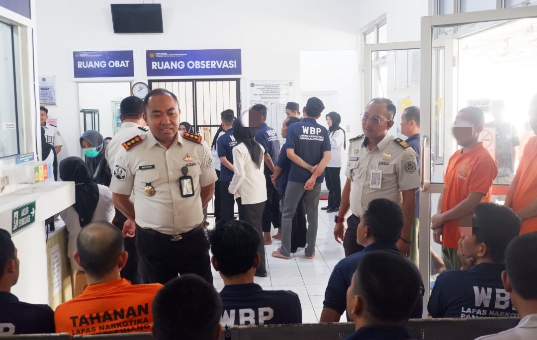 Lapas Narkotika Pangkalpinang dan Puskesmas Selindung Gelar VCT Mobile dan CKG