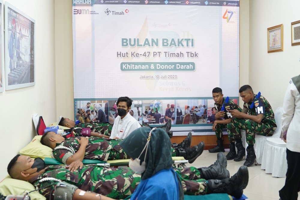 Bulan Bakti PT Timah Tbk di Jakarta Kumpulkan Puluhan Kantong Darah    