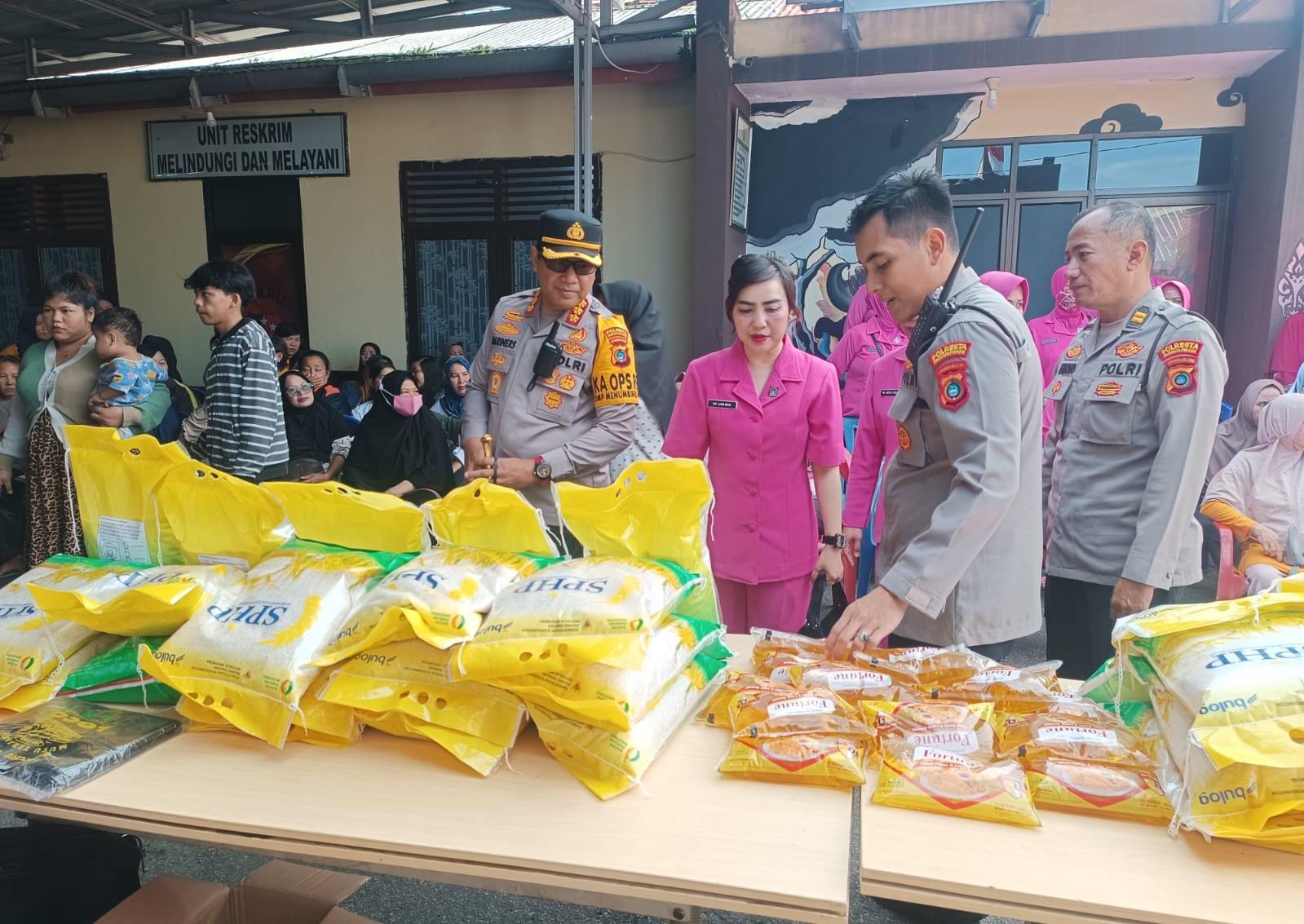 Polsek Bukit Intan Gelar Gerakan Pangan Murah, Kapolresta Tambah Subsidi Pakai Uang Pribadi
