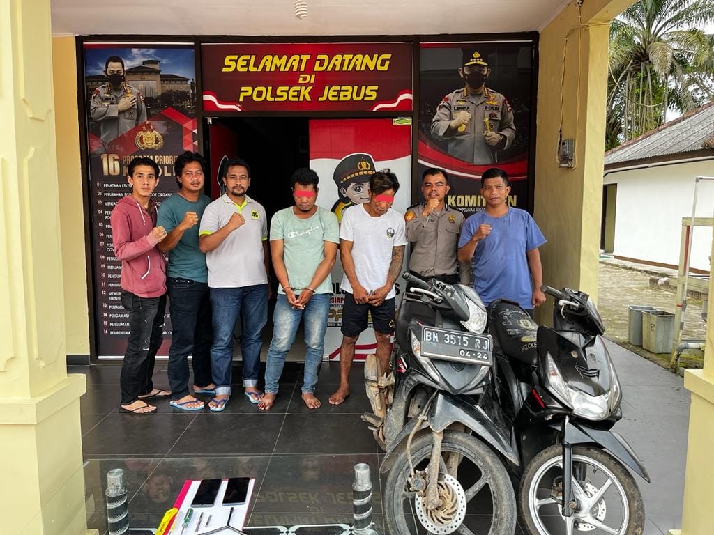 Dua Pencuri Motor dan Handphone Diringkus Tim Spider