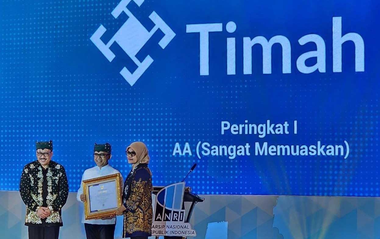 PT Timah Tbk Raih Dua Penghargaan Bidang Kearsipan dari ANRI